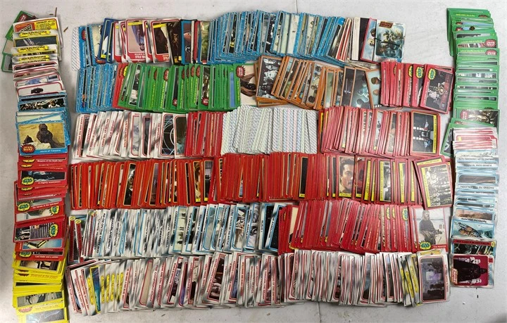 Large Star Wars trading card collection